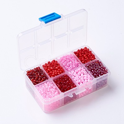 1 Box Mixed 6/0 Glass Seed Beads Round Loose Spacer Beads SEED-X0050-4mm-03-1