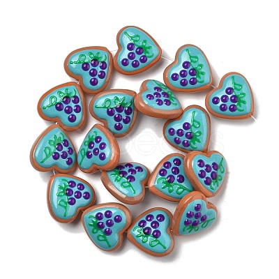 Baking Paint Glass Enamel Beads LAMP-V001-06F-1