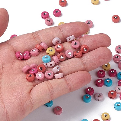 Opaque Acrylic Beads PACR-N006-50-B02-1