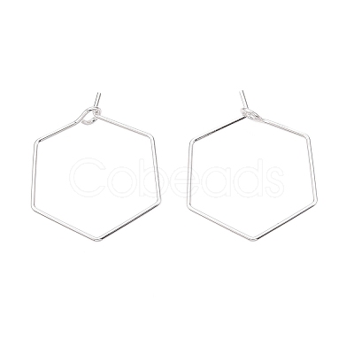 Brass Earring Hooks KK-WH20013-04S-A-1