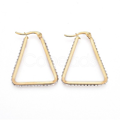 304 Stainless Steel Hoop Earrings EJEW-F188-04G-1