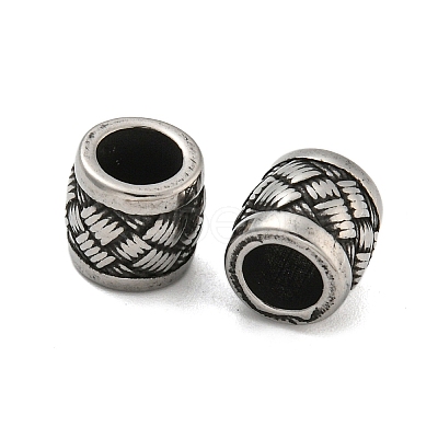 Column 304 Stainless Steel European Beads LS-STAS-E214-10AS-07-1