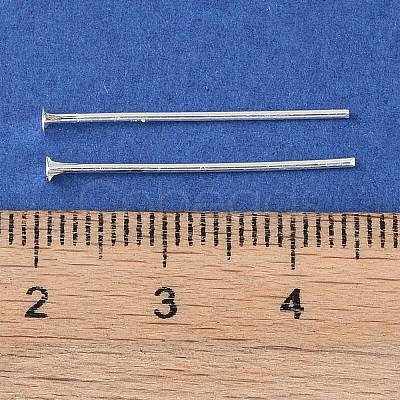 Brass Flat Head Pins KK-N254-47B-S-1