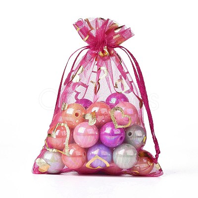 Organza Drawstring Jewelry Pouches OP-I001-B08-1