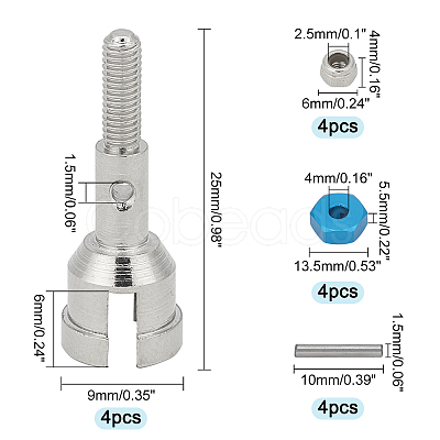 Aluminum Alloy Axle Adapters Set FIND-WH0071-54-1