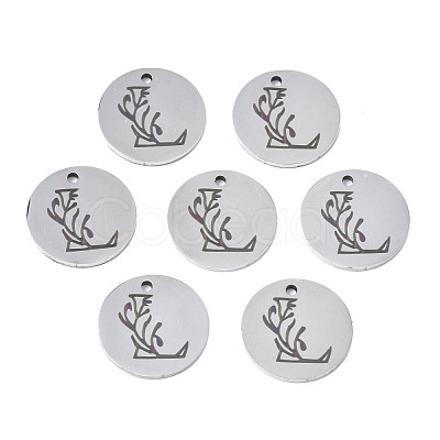 Non-Tarnish 304 Stainless Steel Charms STAS-T059-26P-L-1