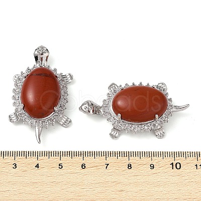 Natural Red Jasper Pendants G-A095-04P-04-1