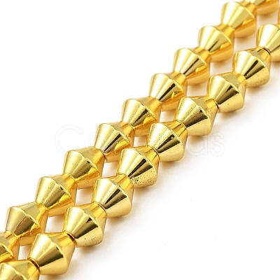 Electroplated Non-magnetic Synthetic Hematite Beads Strands G-G849-02G-1