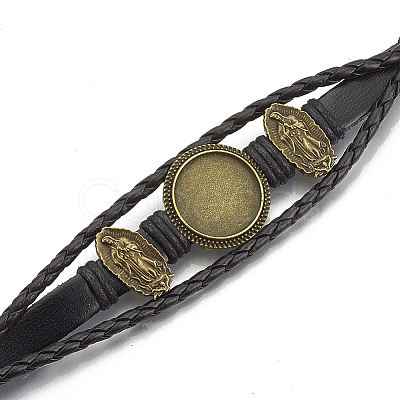 Imitation Leather Bracelet Making MAK-R024-02-1