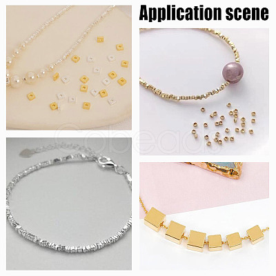 200Pcs Brass Beads KK-GO0001-75-1