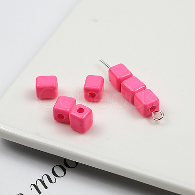 Opaque Acrylic Beads OACR-H034-36C-1