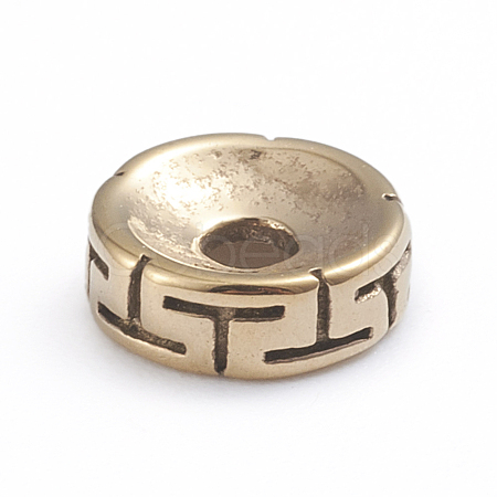 Retro Ion Plating(IP) 304 Stainless Steel Spacer Beads STAS-L243-040AG-1