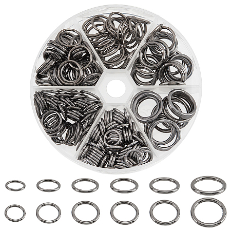 6 Styles Zinc Alloy Linking Rings FIND-PH0010-24-1