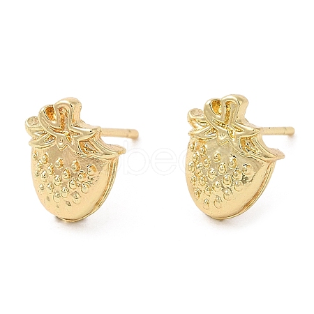 Strawberry Alloy Stud Earrings for Women PALLOY-Q447-08LG-1