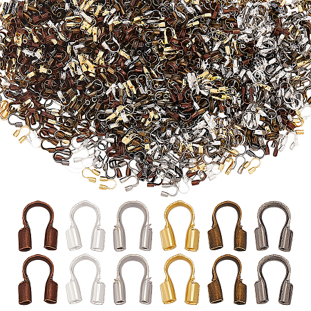 1200Pcs 6 Colors Brass Wire Guardians KK-ME0002-76-1
