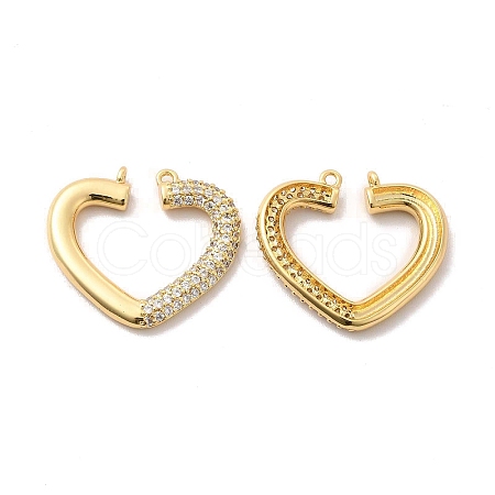Brass Micro Pave Cubic Zirconia Pendants KK-A180-07G-02-1