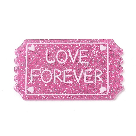 Valentine's Day Printed Opaque Acrylic Pendants FIND-D283-11E-1