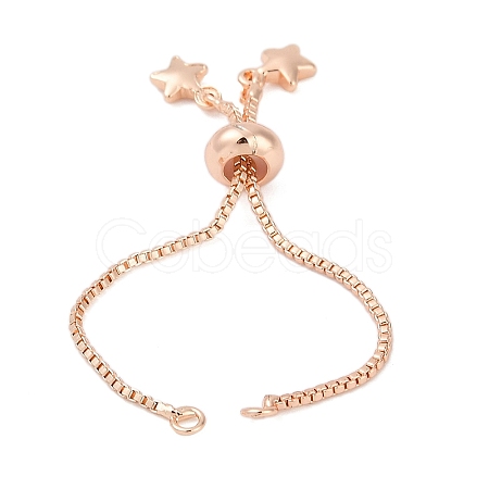Brass Slider Bracelets Making KK-F891-17RG-01-1