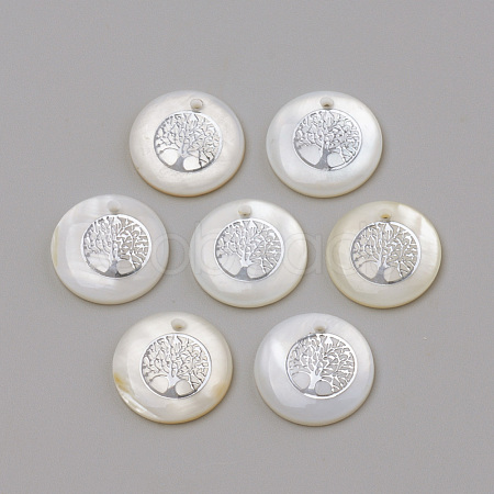 Freshwater Shell Pendants X-SHEL-Q010-011P-1