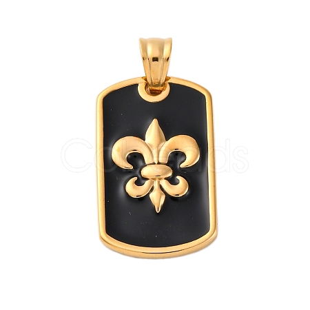 304 Stainless Steel Enamel Pendants STAS-U043-06B-G-1
