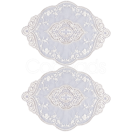 Polyester Lace Embroidery Table Mats AJEW-WH0413-78-1