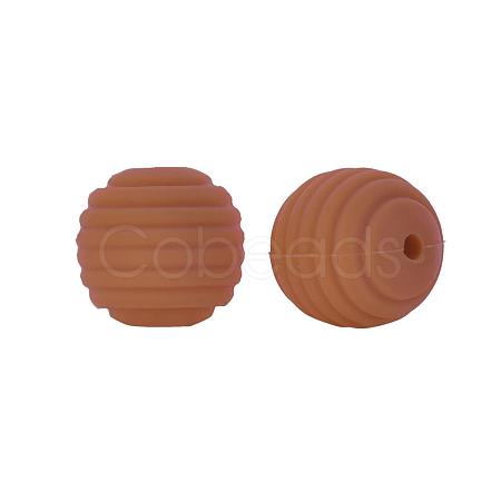 Thread Honeycomb Silicone Beads SI-JX0024A-36-1