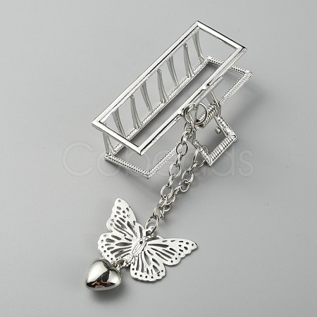 Rectangle Alloy Claw Hair Clips PHAR-WH0006-20-1