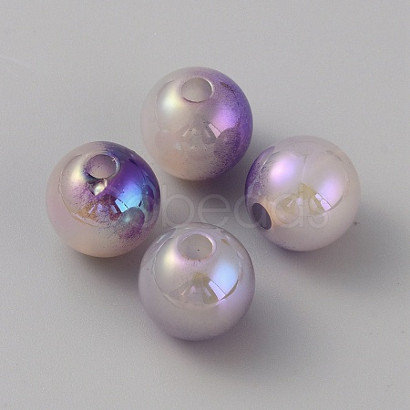 Acrylic Beads MACR-WH0009-01B-1