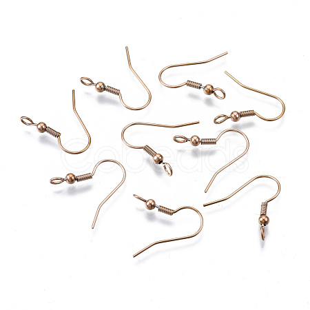 304 Stainless Steel Earring Hooks STAS-S111-003RG-1