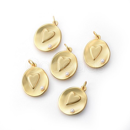 Brass Pendants KK-F783-05G-1