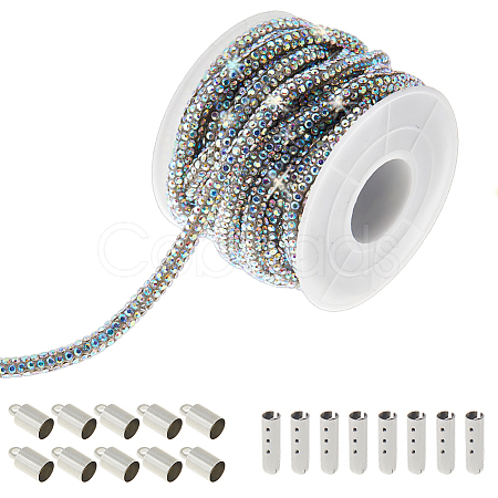 PVC & Rhinestone Shoelace DIY-DC0003-43B-1