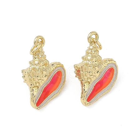 Brass Enamel Pendants KK-CBADC51-15G-1