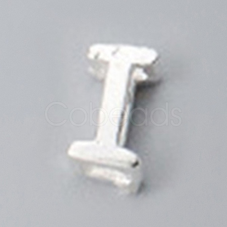 925 Sterling Silver Hollow Initial Beads STER-TAC0010-01S-I-1