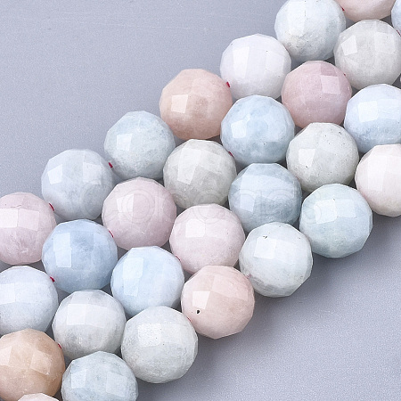 Natural Morganite Beads Strands X-G-S345-6mm-012-1