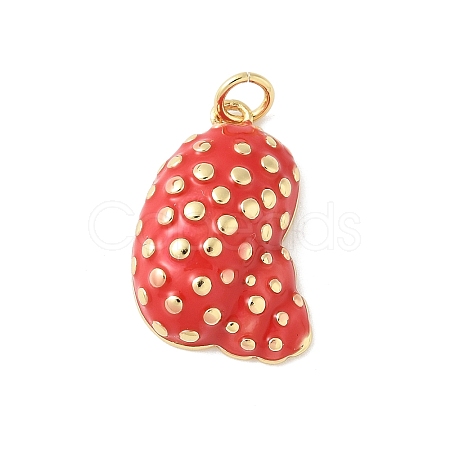 Brass Enamel Pendants KK-B148-01G-01-1
