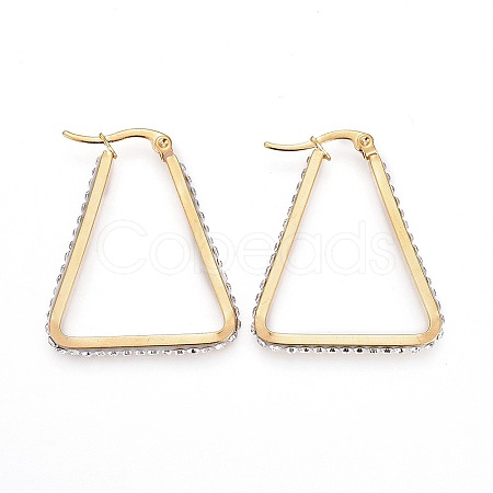304 Stainless Steel Hoop Earrings EJEW-F188-04G-1