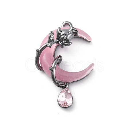 Gothic Alloy Resin Pendants PALLOY-V002-04B-02-1