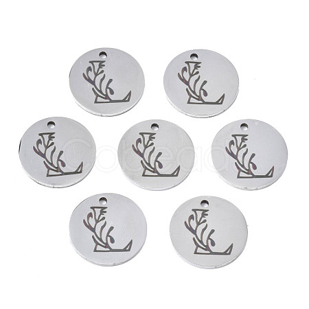 Non-Tarnish 304 Stainless Steel Charms STAS-T059-26P-L-1
