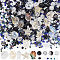 SUNNYCLUE Ocean Theme DIY Seed & Glass Beads Jewelry Making Finding Kit, Black, 2~15x2~14x2~9mm, hole: 0.6~1.6mm