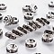 Brass Grade A Rhinestone Spacer Beads, Silver Color Plated, Nickel Free, Rondelle, Black Diamond, 8x3.8mm, Hole: 1.5mm