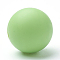 Food Grade Eco-Friendly Silicone Beads, Round, Lawn Green, 14~15mm, Hole: 2mm