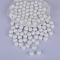 Round Silicone Focal Beads, Chewing Beads For Teethers, DIY Nursing Necklaces Making, White, 15mm, Hole: 2mm