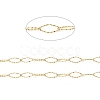Ion Plating(IP) 304 Stainless Steel Textured Horse Eye Link Chains CHS-I020-01B-G-2