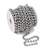 Tarnish Resistant 304 Stainless Steel Ball Chains CHS-A002B-1.5mm-4