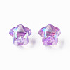 1-Hole Transparent Acrylic Buttons MACR-S373-129-C06-4