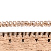 Electroplate Glass Beads Strands GLAA-Q105-03O-4