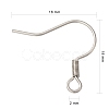 Tarnish Resistant 316 Surgical Stainless Steel Earring Hooks STAS-E009-2-2