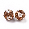 Polymer Clay Rhinestone Beads RB-L029-03B-3