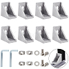 25Set Aluminum Corner Bracket & 2pcs Iron Hexagon Wrench TOOL-NB0001-98-1