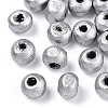 Spray Painted Wood Beads WOOD-Q030-83S-1